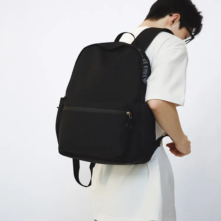 OURFUN Nylon Backpack Regular Unisex Pastel Pink/Ecru/Light Gray/Black/Coffee-3