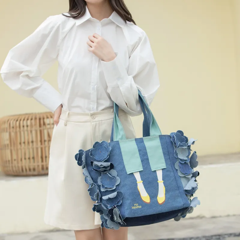 MISZAPATOS Denim Shoulder Bag Women's-2