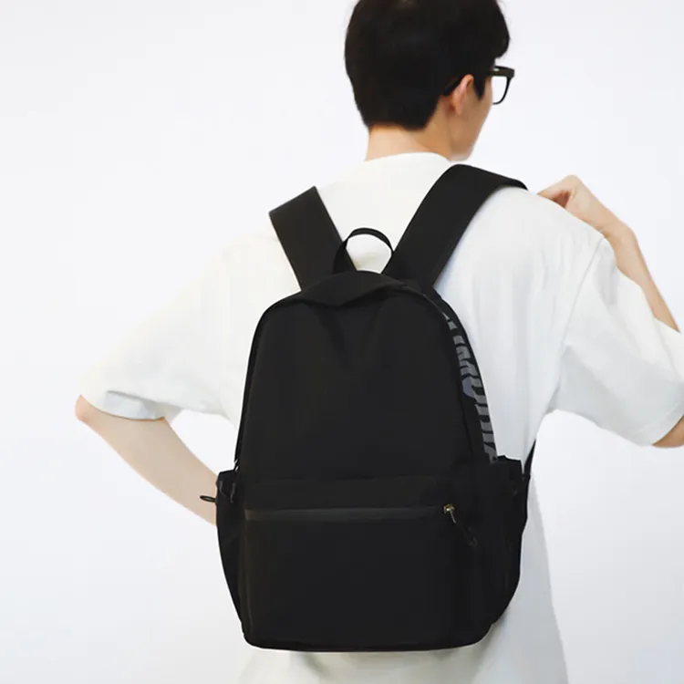 OURFUN Nylon Backpack Regular Unisex Pastel Pink/Ecru/Light Gray/Black/Coffee-2