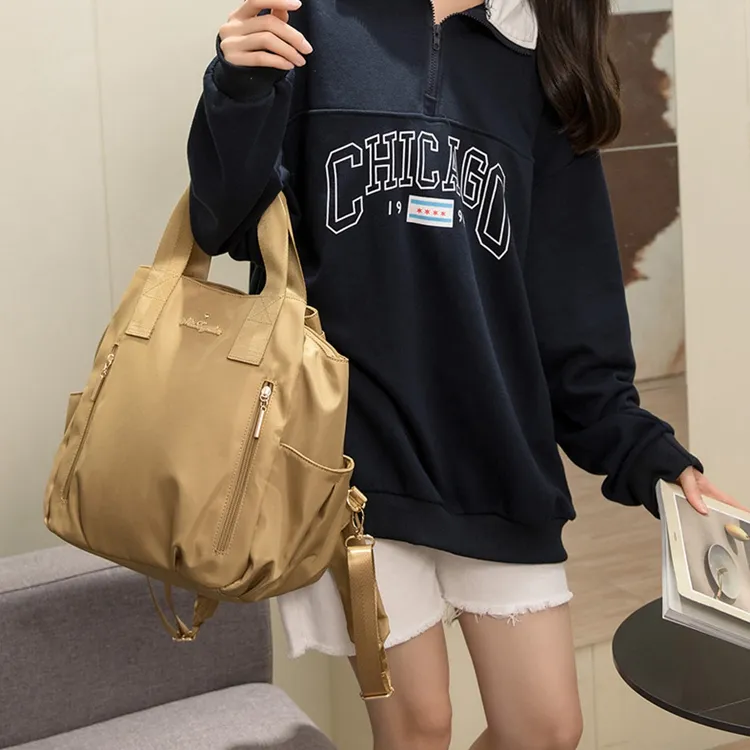 MISZAPATOS Nylon Fabric Backpack Unisex-4