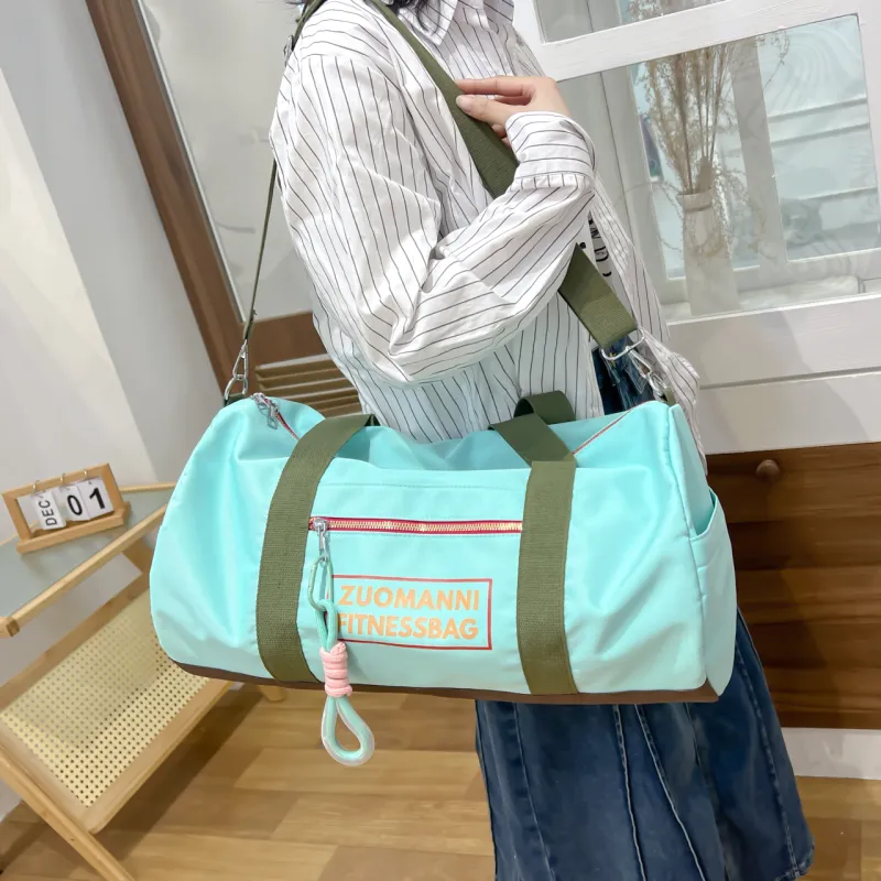 OURFUN Nylon Fabric Travel Bag Large Size Women's Multicolor-1