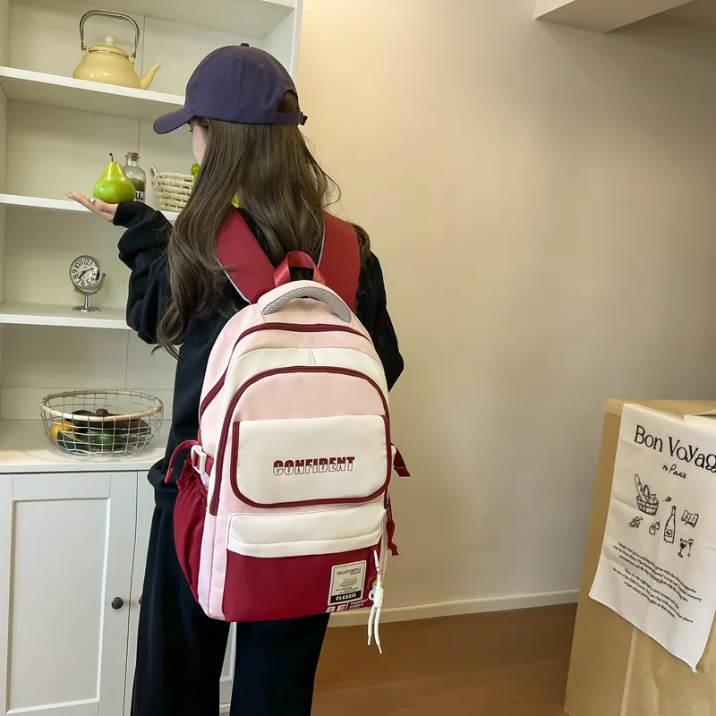 OURFUN Nylon Backpack Unisex Multicolor-2