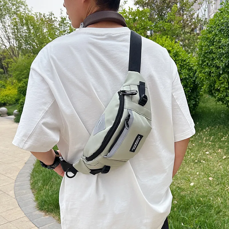 OURFUN Oxford Sling Bag Regular Unisex White/Gray/Black/Green-18