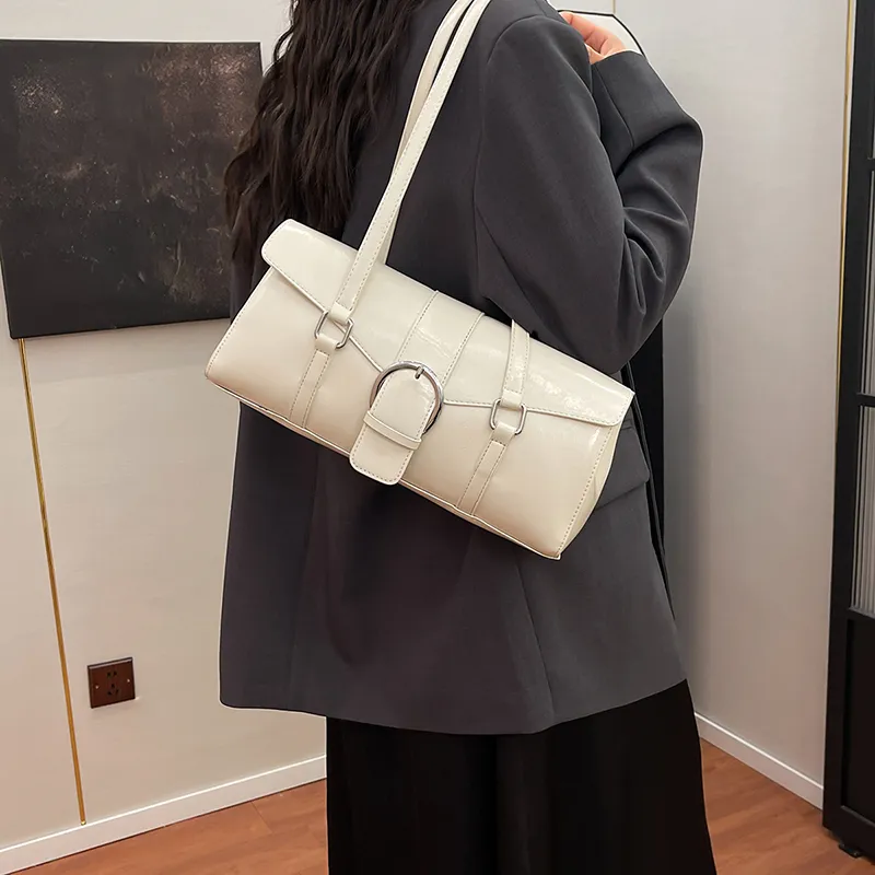 SWIMADE PU Shoulder Bag Women's Silver/Black/Beige/Coffee/Brown-15