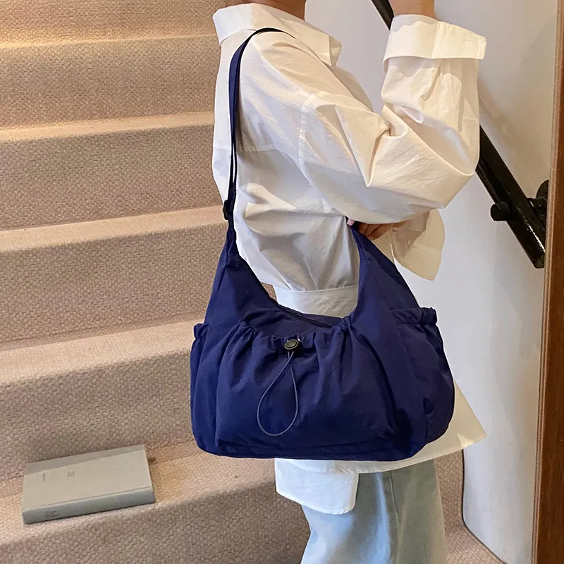 SWIMADE Oxford Shoulder Bag Women's White/Gray/Pink/Black/Blue-33