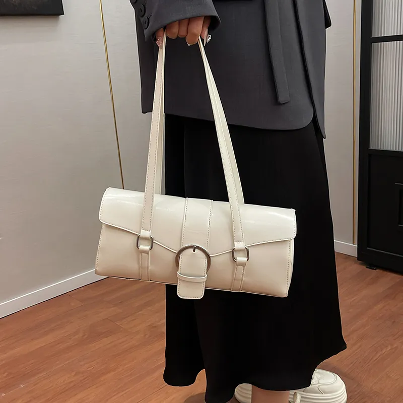 SWIMADE PU Shoulder Bag Women's Silver/Black/Beige/Coffee/Brown-14