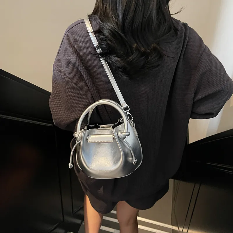 SWIMADE PU Shoulder Bag, Crossbody Bag, Handbag Women's White/Silver/Black/Yellow/Blue/Pink-5