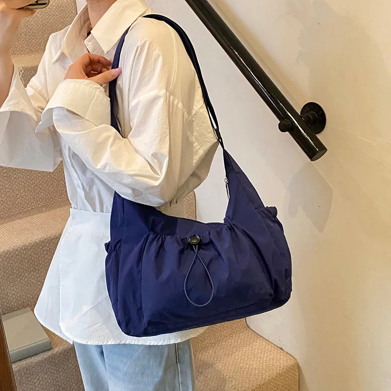 SWIMADE Oxford Shoulder Bag Women's White/Gray/Pink/Black/Blue-31