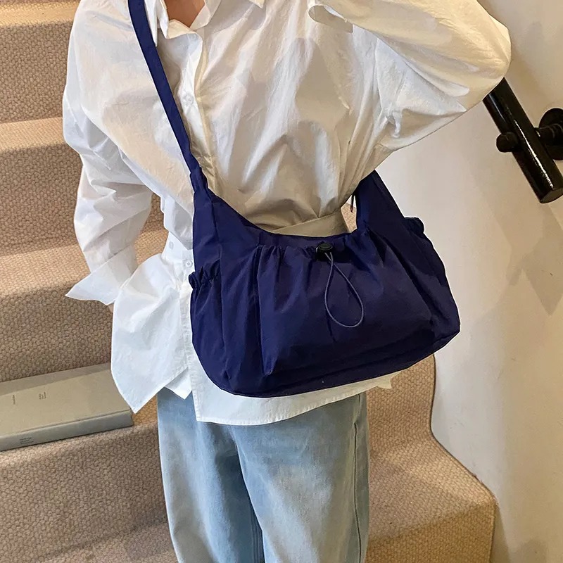 SWIMADE Oxford Shoulder Bag Women's White/Gray/Pink/Black/Blue-34