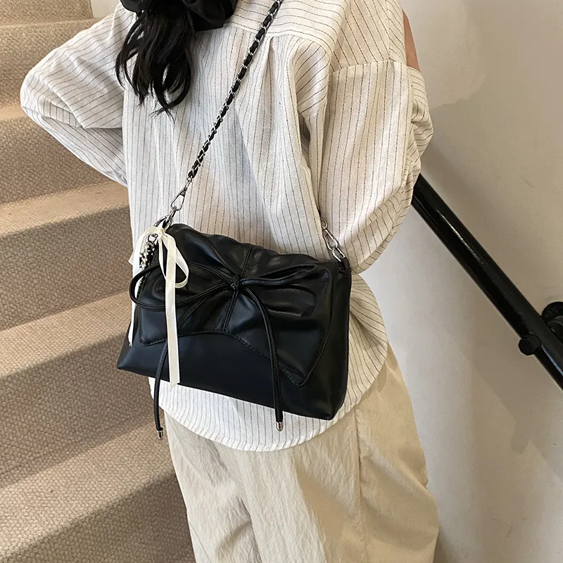 SWIMADE PU Shoulder Bag Regular Women's White/Pink/Black/Silver-17