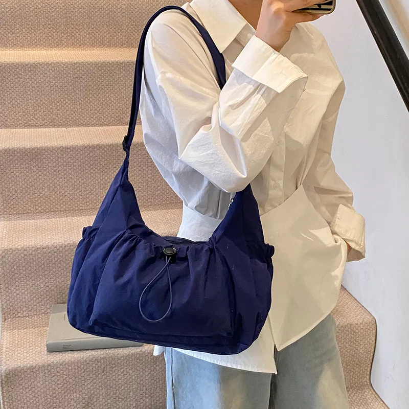 SWIMADE Oxford Shoulder Bag Women's White/Gray/Pink/Black/Blue-32