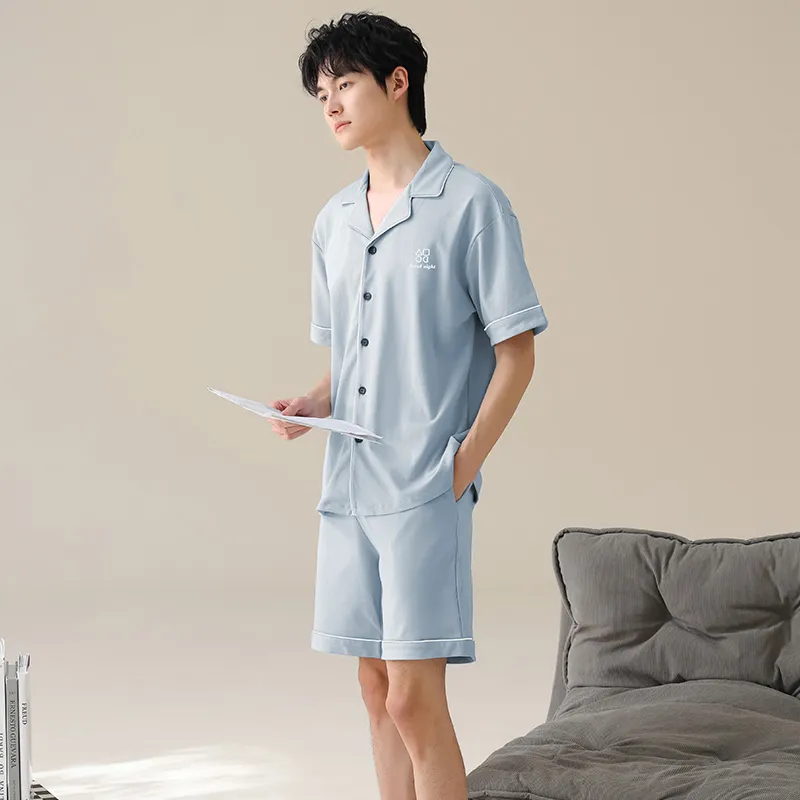 WANANNI Pajama Set Men's Sky Blue-6