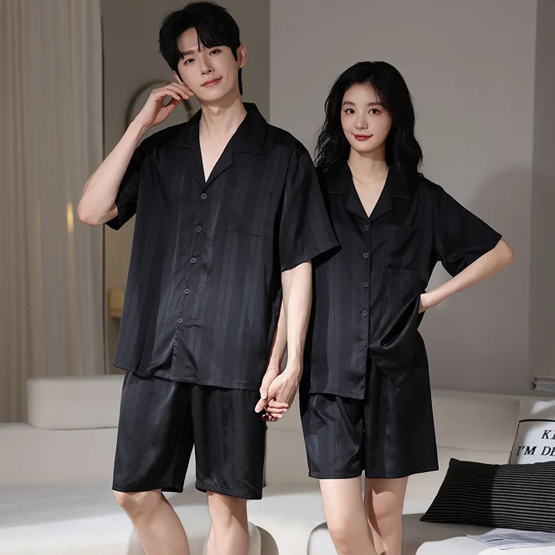 WANANNI Pajama Set Unisex Black-1