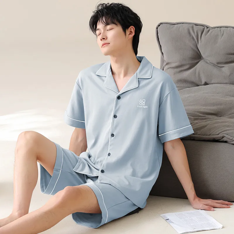 WANANNI Pajama Set Men's Sky Blue-5