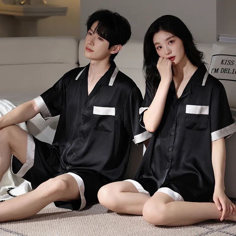WANANNI Pajama Set Unisex Black-7