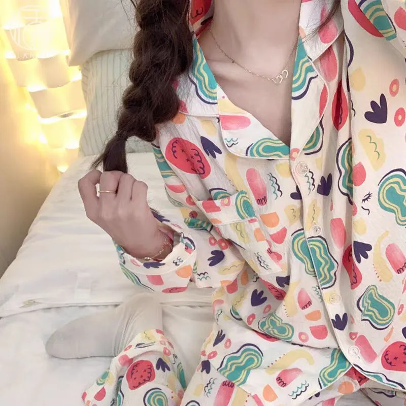 WANANNI Pajama Set Women's Multicolor-5