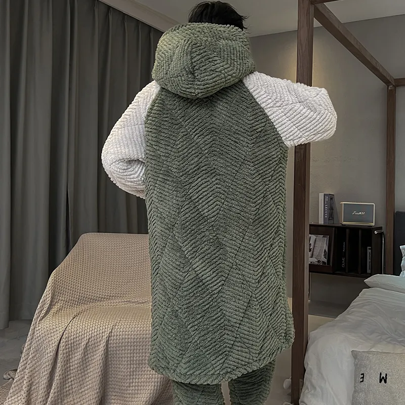 WANANNI Pajama Set Men's Olive Green-7