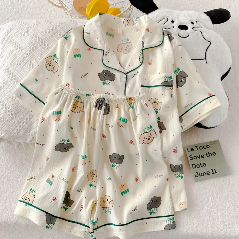 WANANNI Pajama Set Women's Apricot-3
