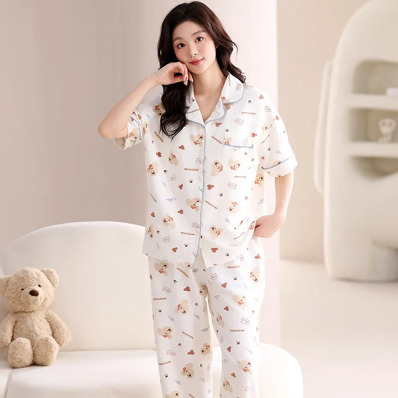 WANANNI Pajama Set Women's White-6