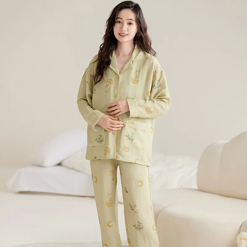 WANANNI Pajama Set Women's Olive Green-7