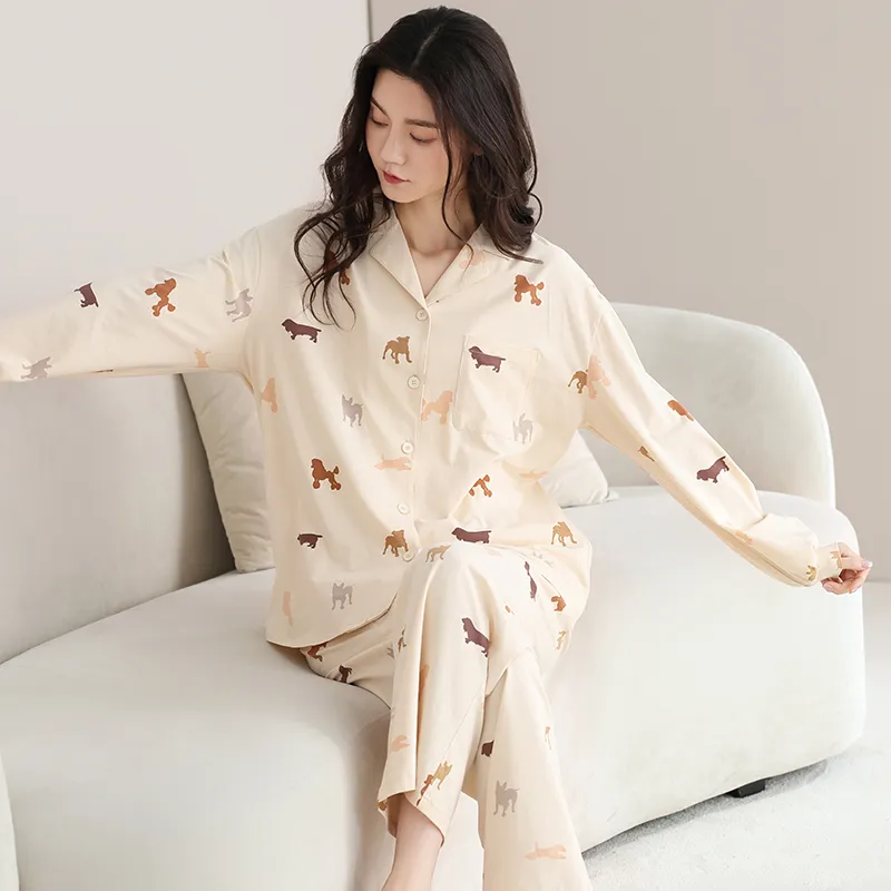 WANANNI Pajama Set Women's Apricot-2