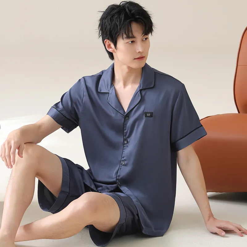 WANANNI Pajama Set Men's Royal Blue-4