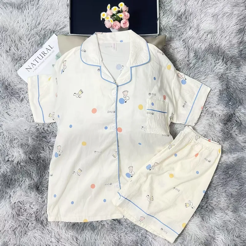 WANANNI Pajama Set Women's White-2
