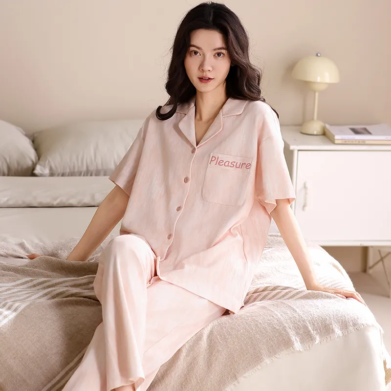 WANANNI Pajama Set Women's Light Pink-4