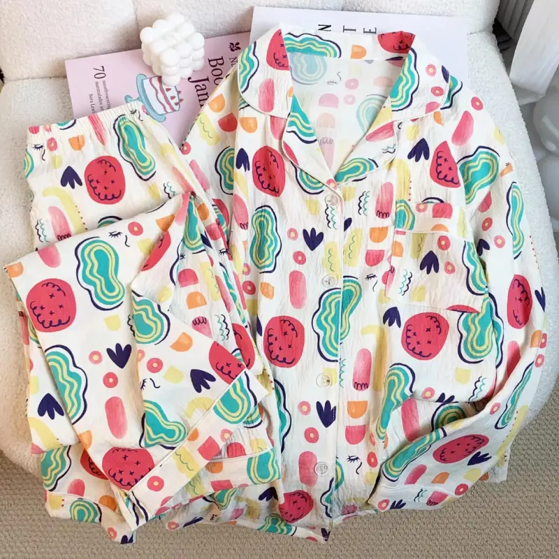 WANANNI Pajama Set Women's Multicolor-11