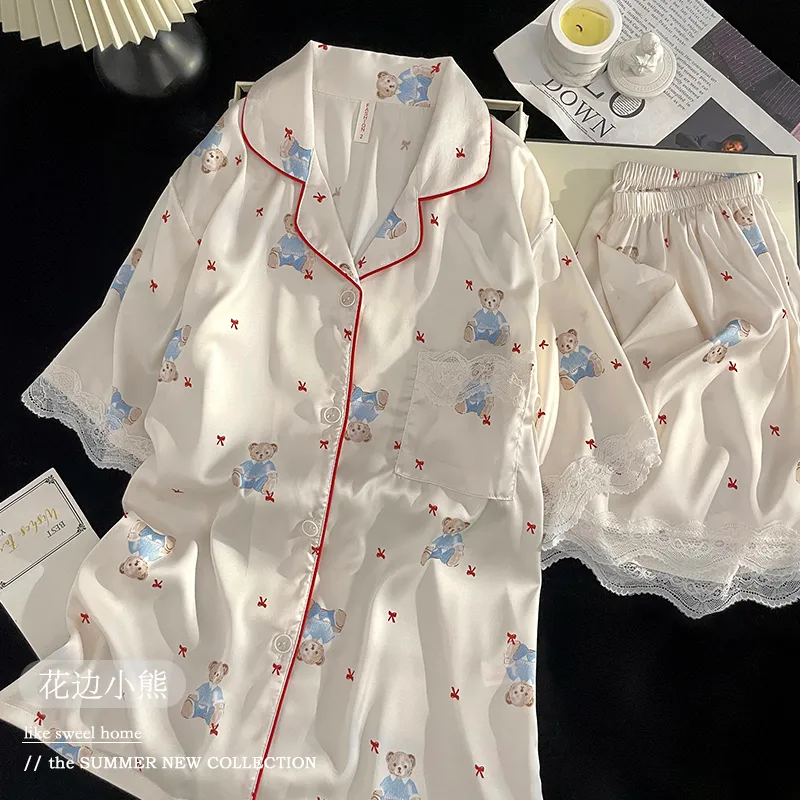 WANANNI Pajama Set Women's White-3