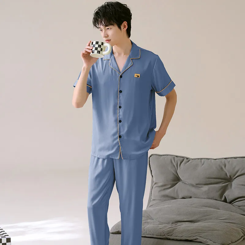 WANANNI Pajama Set Men's Dodger Blue-6