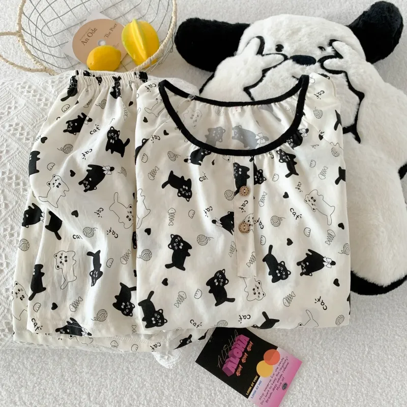 WANANNI Pajama Set Women's White-5