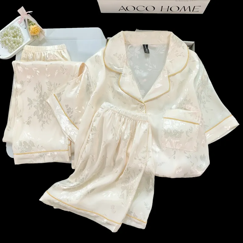 WANANNI Pajama Set Women's Apricot-2