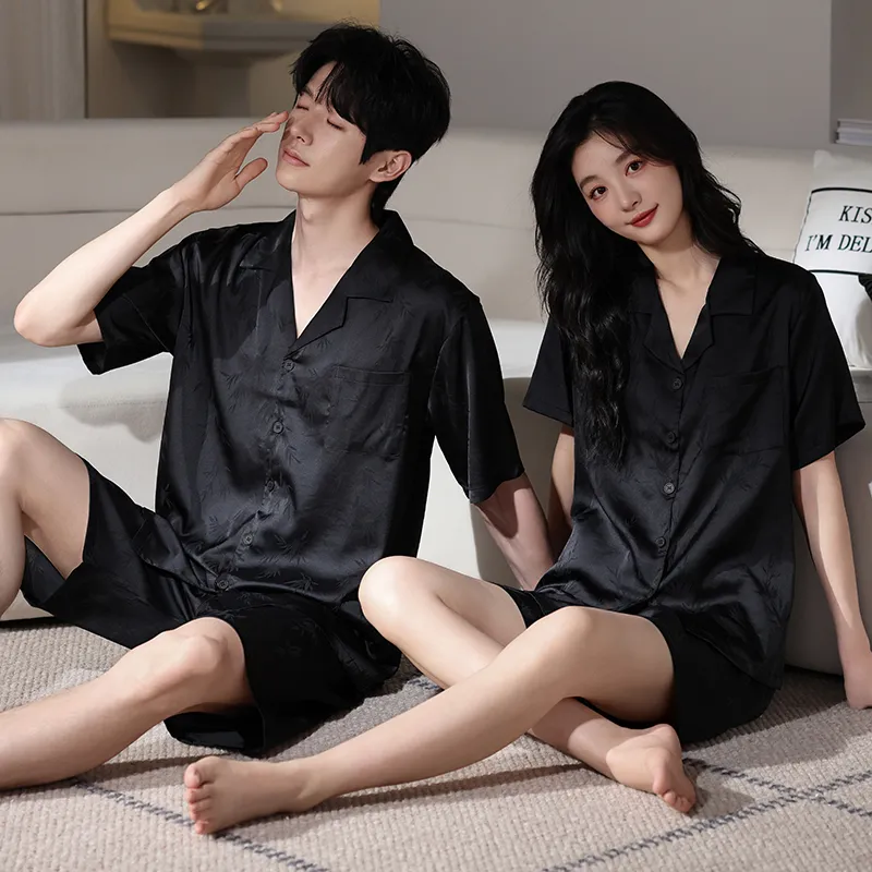 WANANNI Pajama Set Unisex Black-5