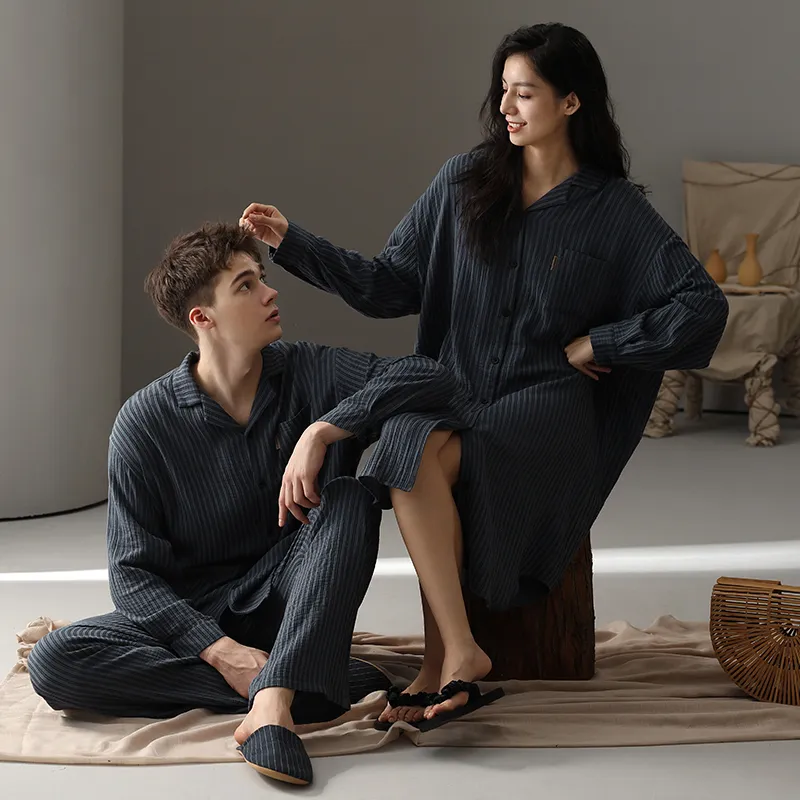 WANANNI Pajama Set Men's Red Sparrow Blue-5