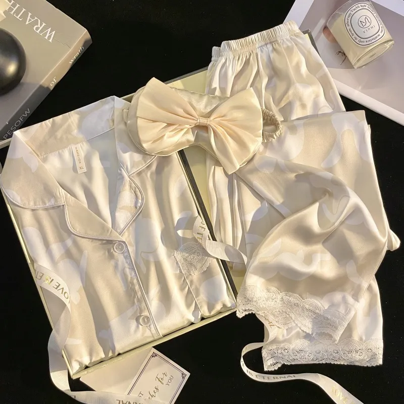 WANANNI Pajama Set Women's Champagne Gold-2