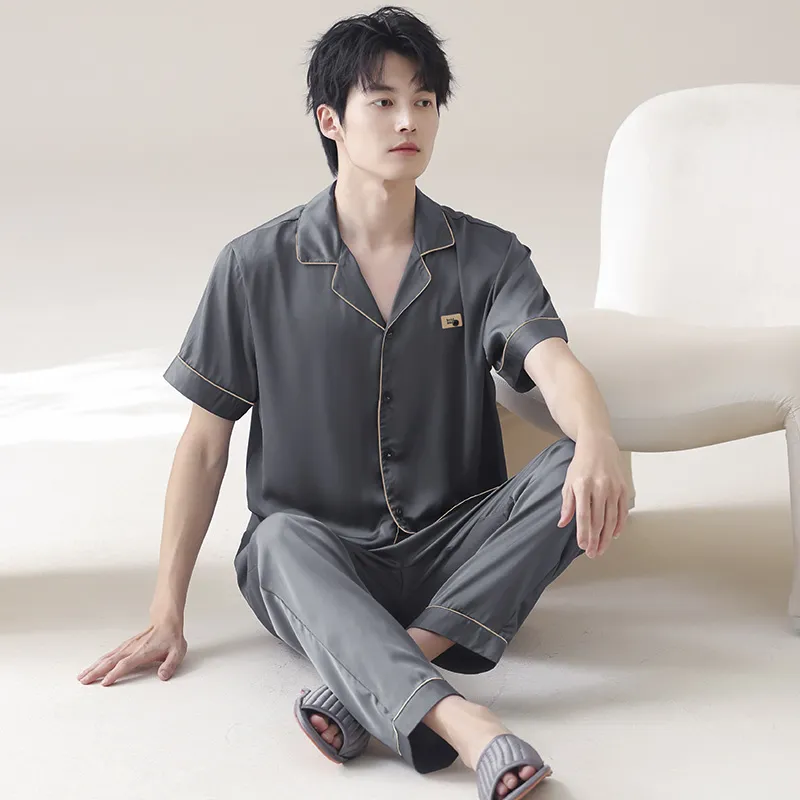 WANANNI Pajama Set Men's Dark Gray-3