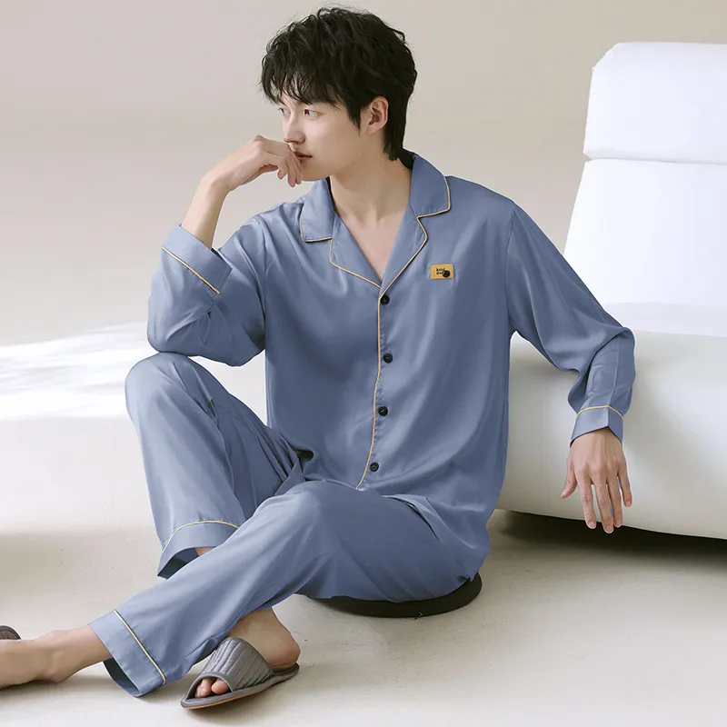WANANNI Pajama Set Men's Dodger Blue-3