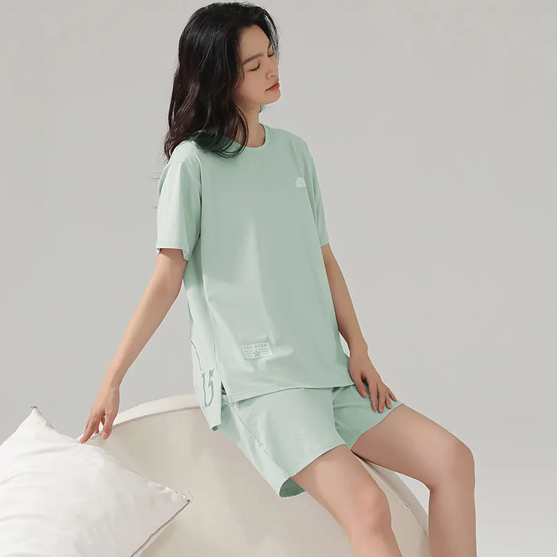 WANANNI Pajama Set Women's Lake Green-1
