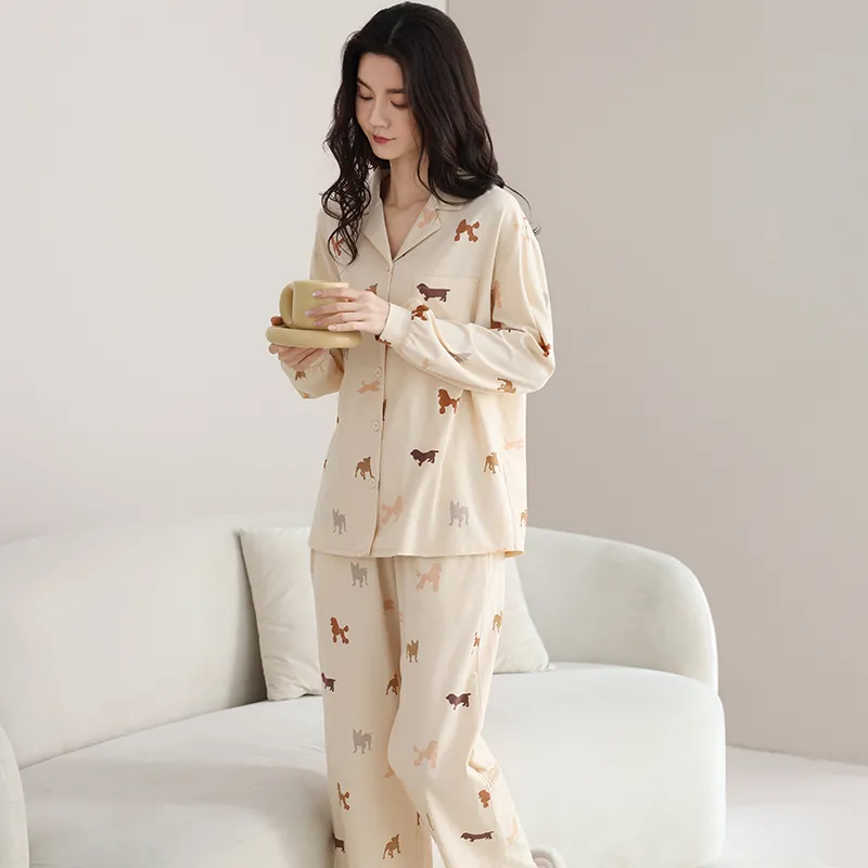 WANANNI Pajama Set Women's Apricot-7