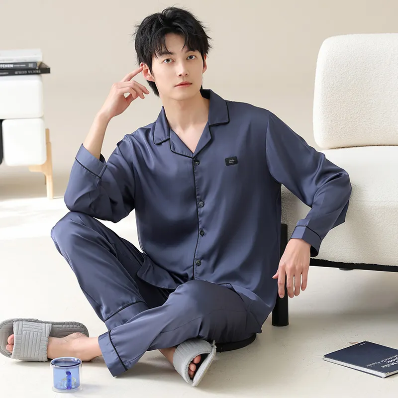 WANANNI Pajama Set Men's Royal Blue-2