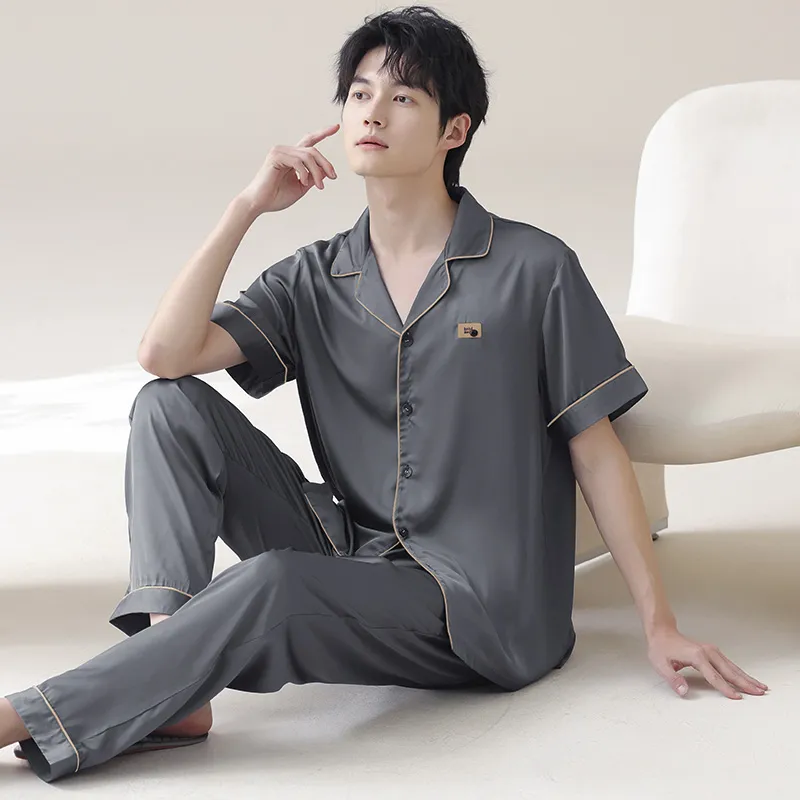 WANANNI Pajama Set Men's Dark Gray-5
