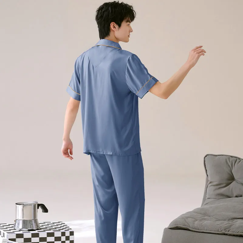 WANANNI Pajama Set Men's Dodger Blue-7
