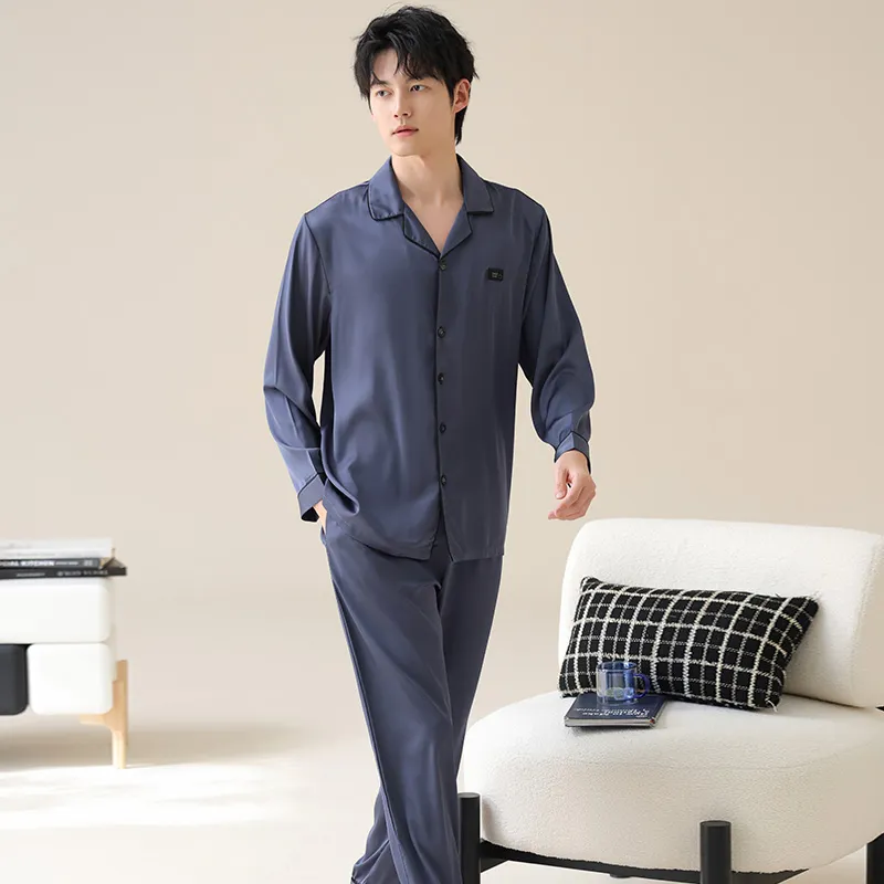 WANANNI Pajama Set Men's Royal Blue-6