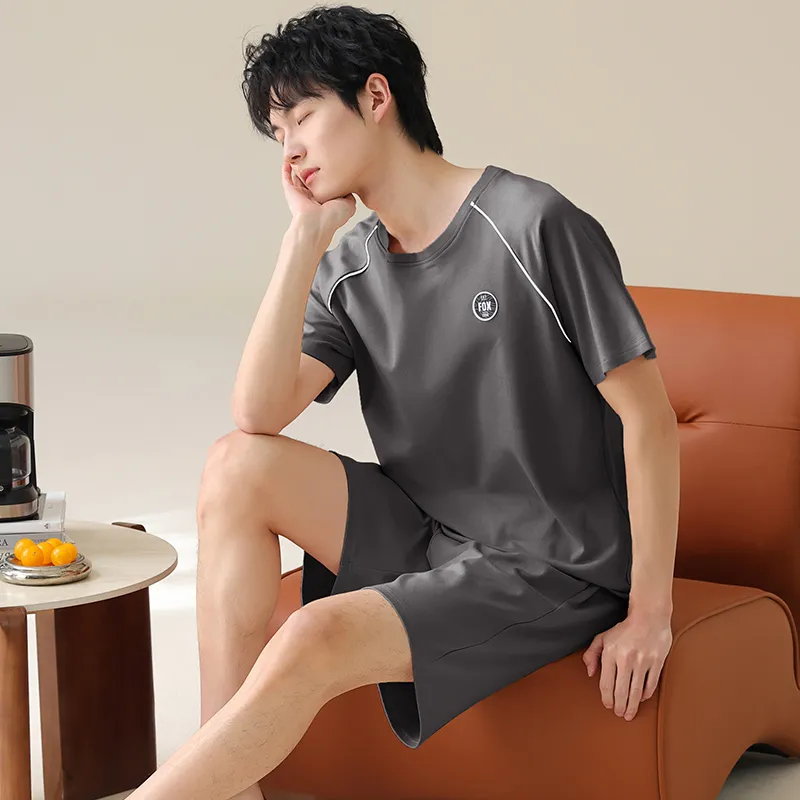 WANANNI Pajama Set Men's Dark Gray-2