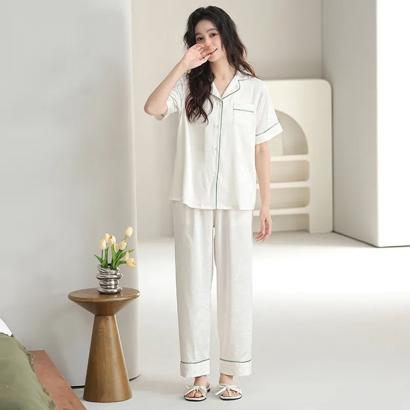 WANANNI Pajama Set Women's White-2