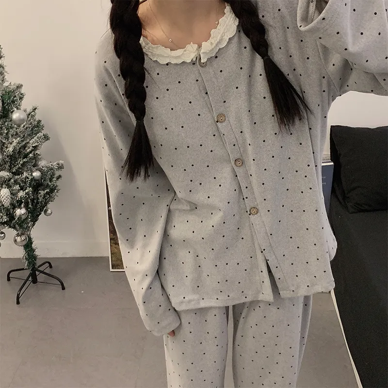 WANANNI Pajama Set Women's Gray-5