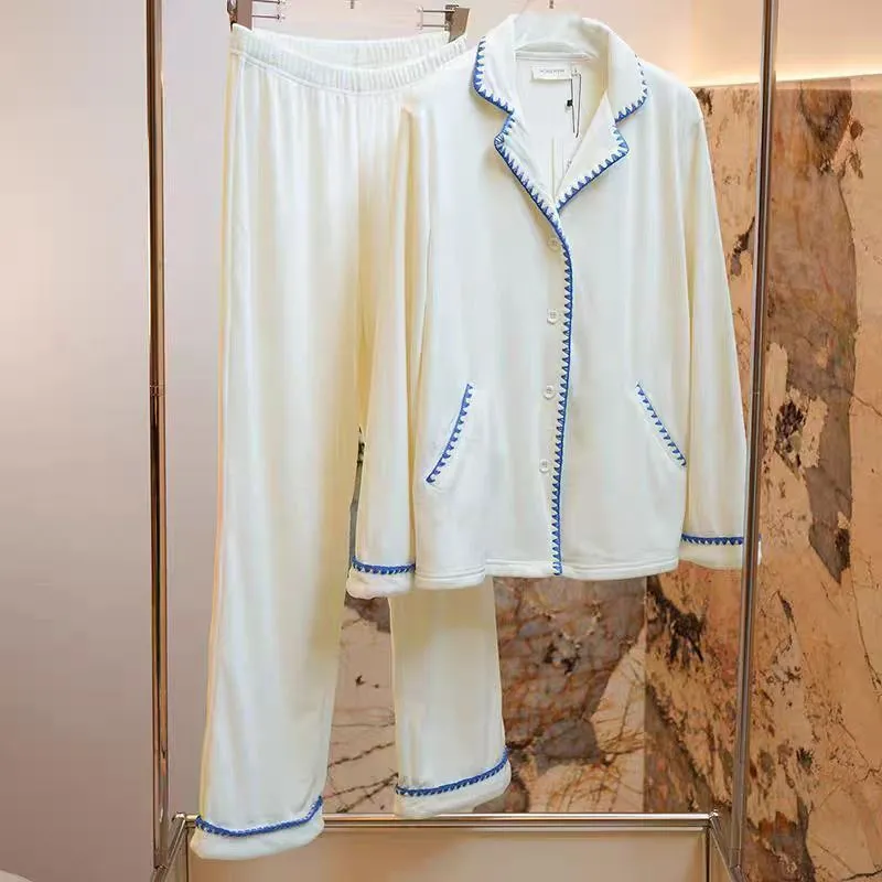 WANANNI Pajama Set Women's White-4