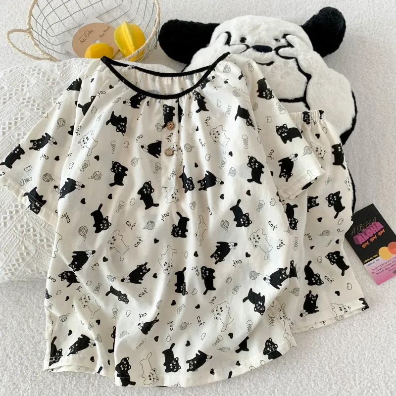 WANANNI Pajama Set Women's White-2