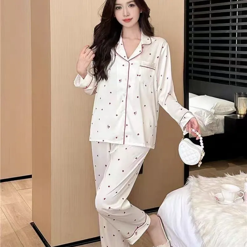 WANANNI Pajama Set Women's White-5